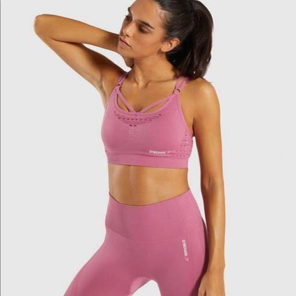 Gymshark Energy+ Seamless Sports Bra - Dusky Pink